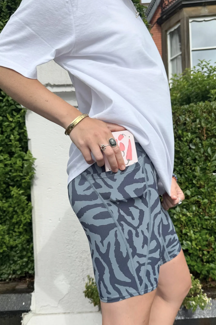 Soul Soft Mid Length Shorts - Navy and Slate