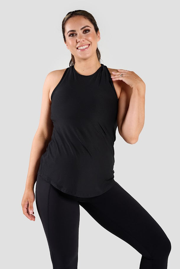 Anna Workout Vest - Black