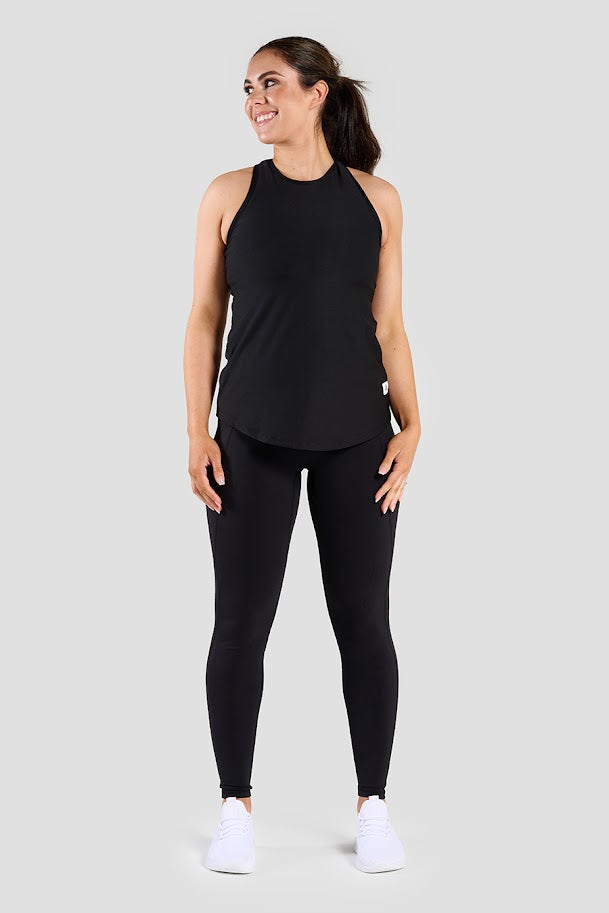 Anna Workout Vest - Black